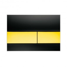 Clapeta actionare TECEsquare Cristal Negru - Auriu